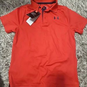 Under Armour Red HeatGear Polo